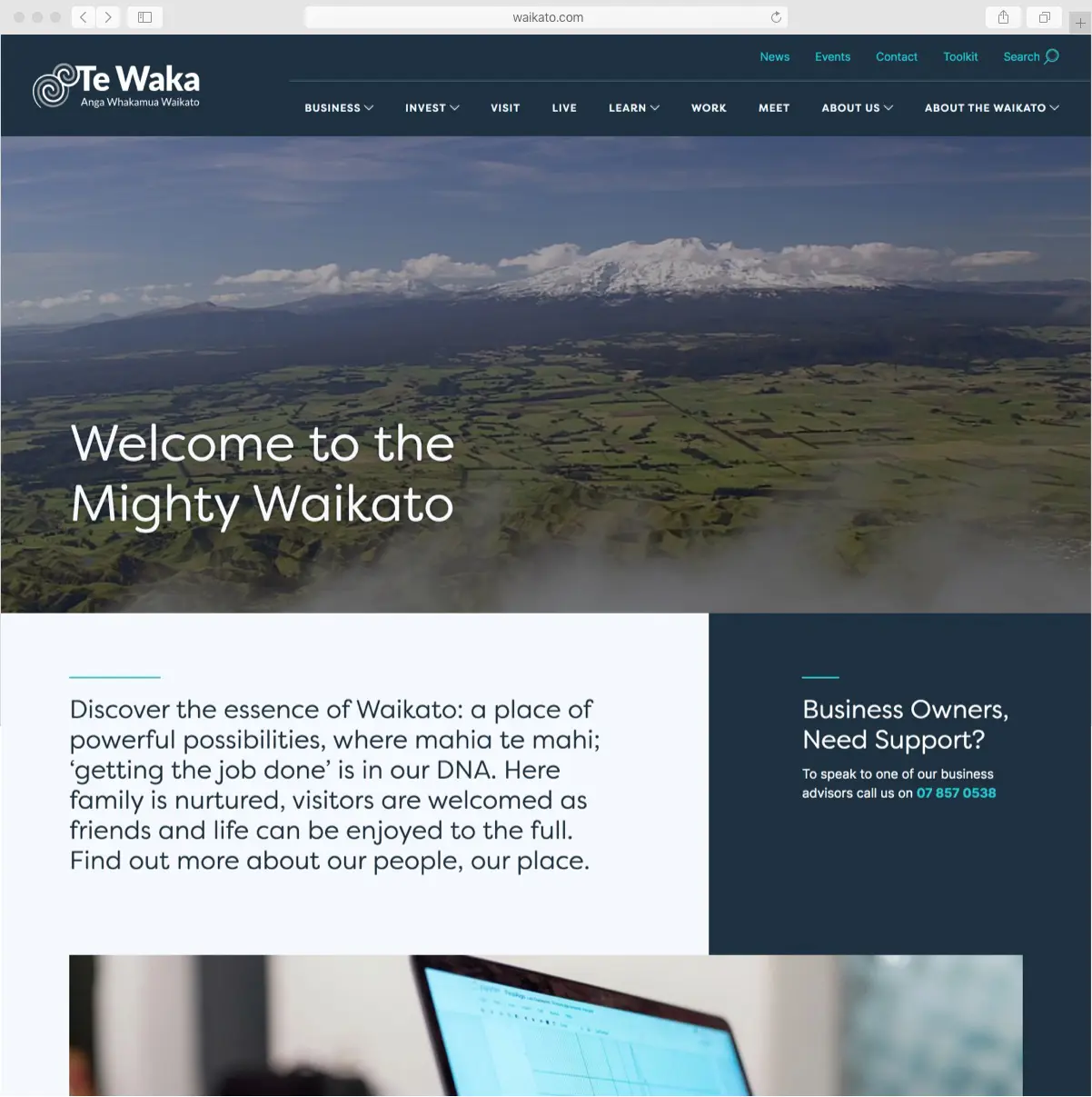 Te Waka website