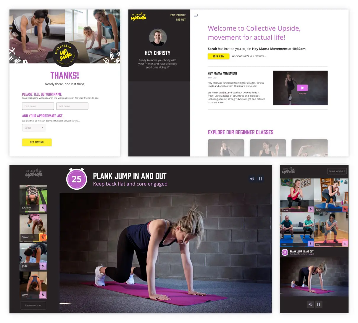 a screenshot of a fitness app